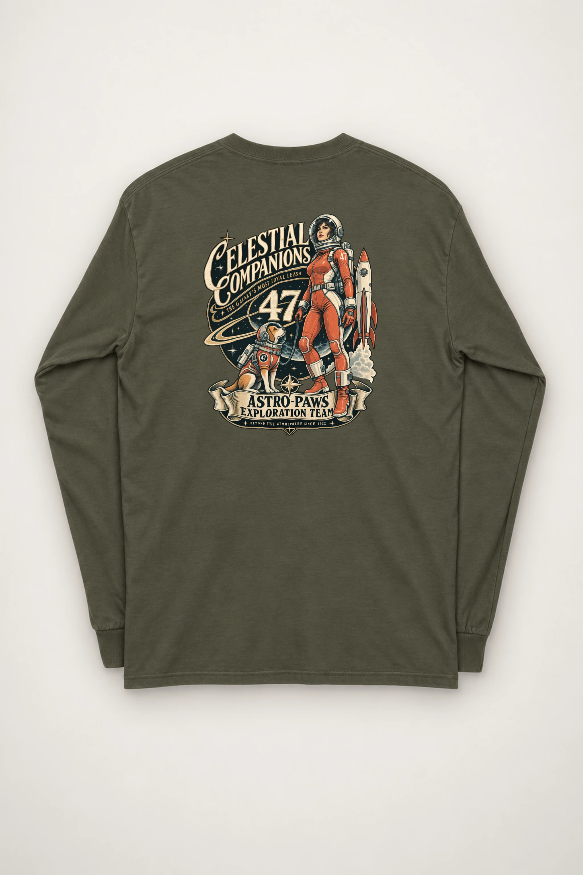 "Celestial Companions" Unisex Longsleeve T-shirt