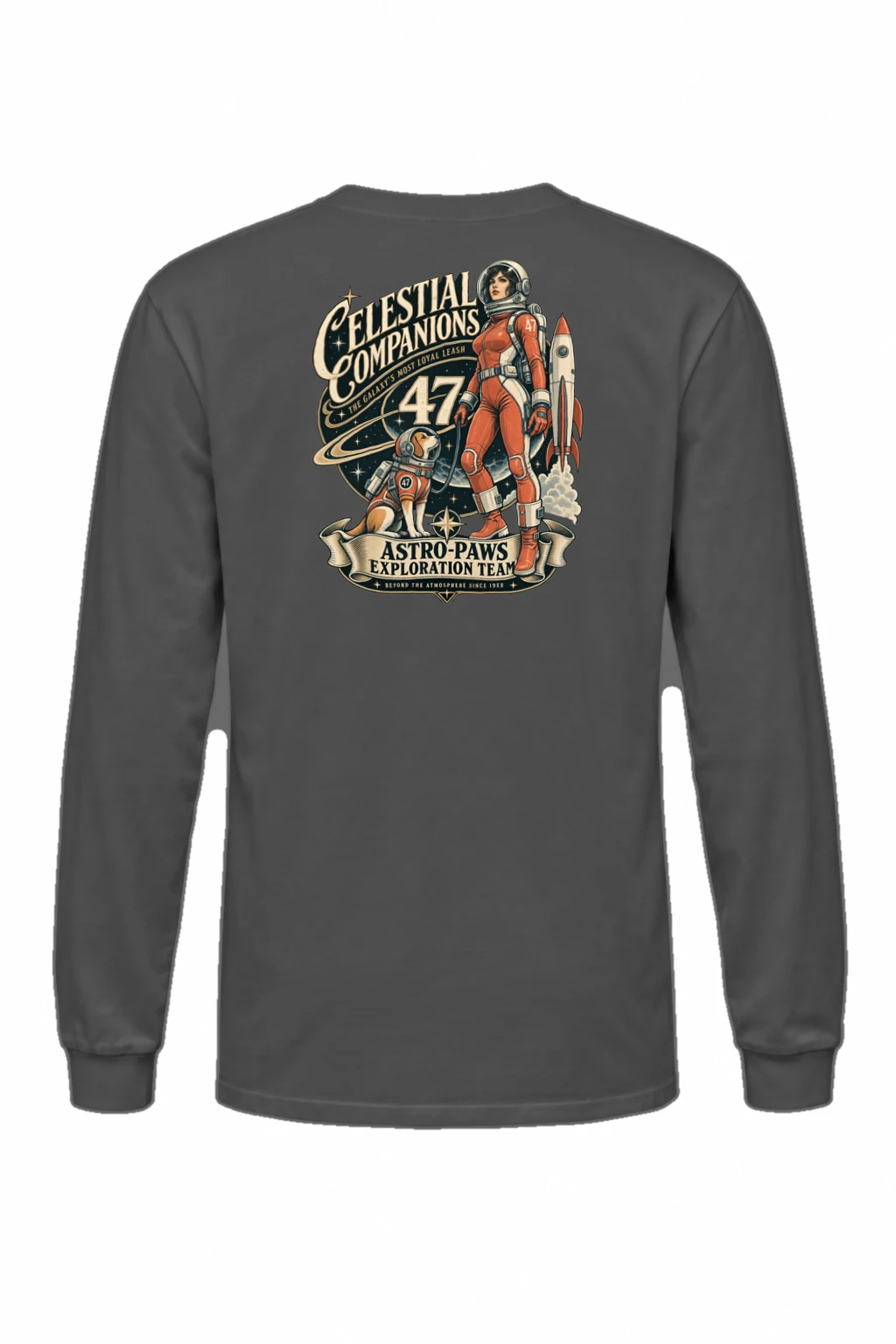 "Celestial Companions" Unisex Longsleeve T-shirt | Gildan 2400