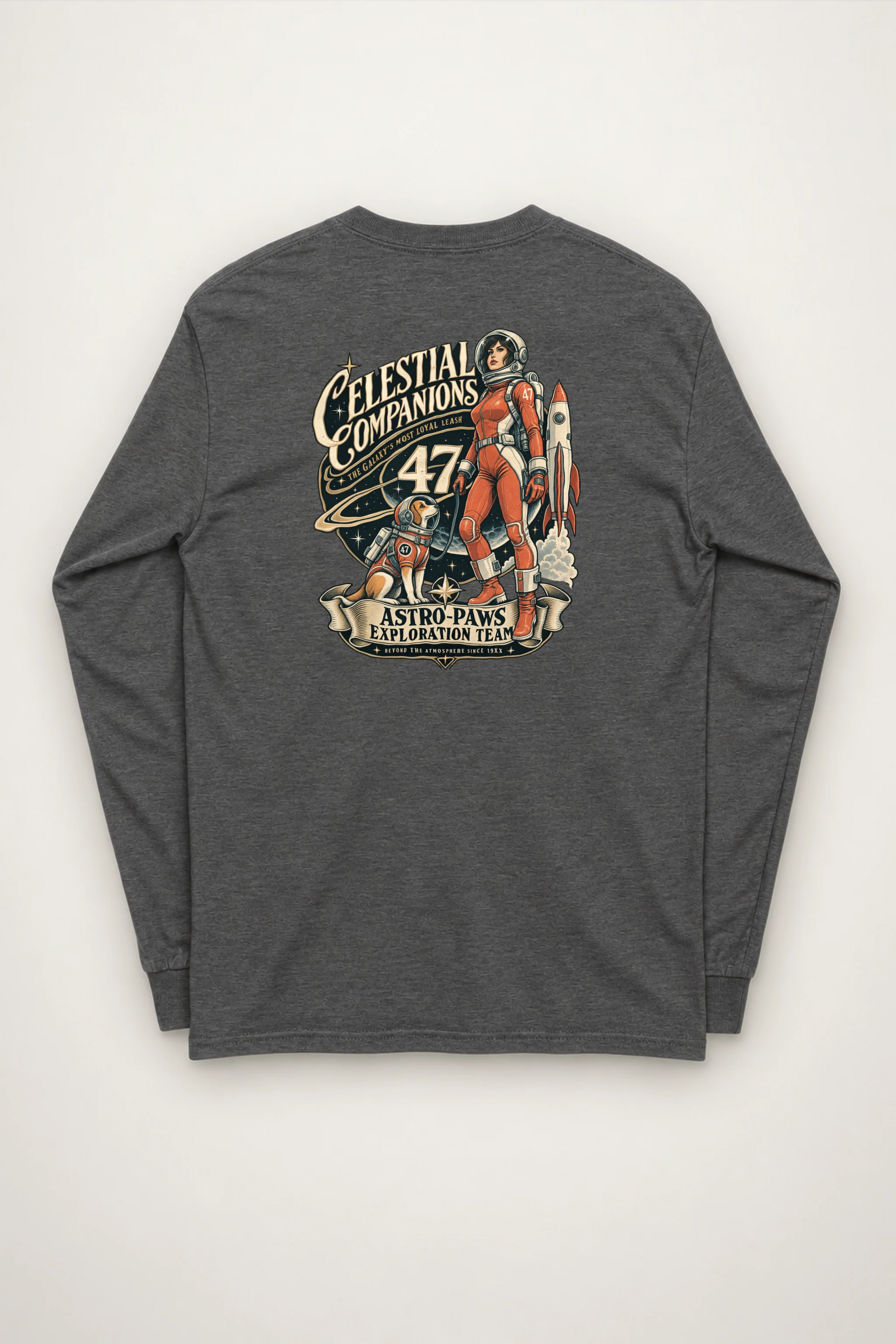 "Celestial Companions" Unisex Longsleeve T-shirt