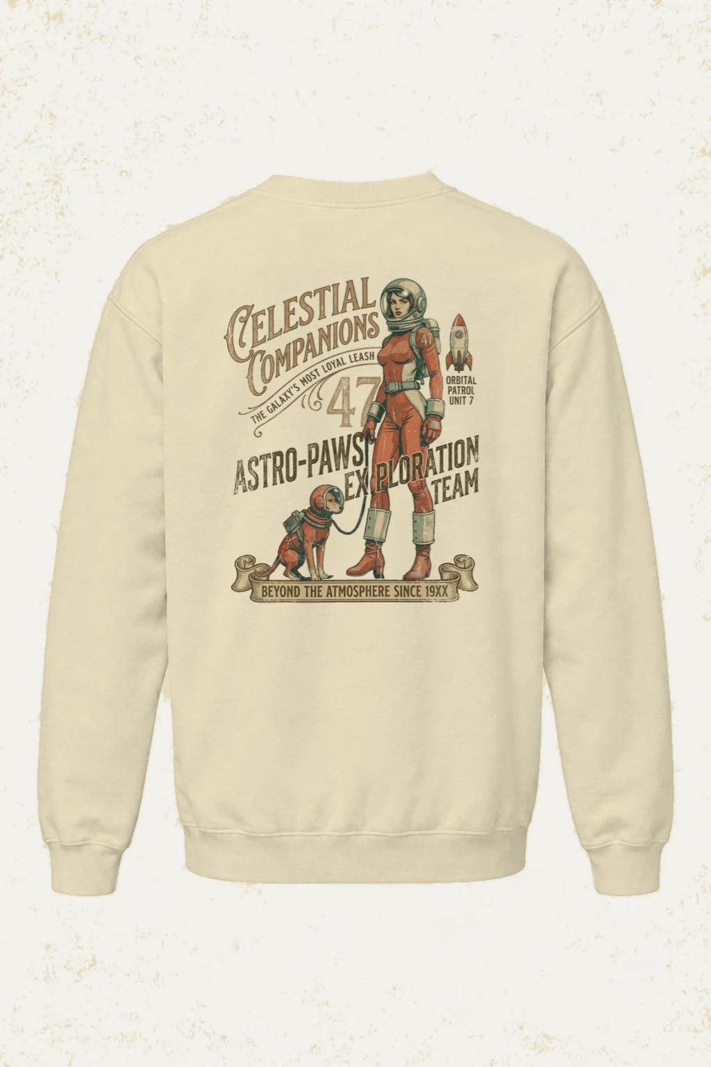 "Celestial Companions" Unisex Sponge Fleece Crewneck Sweatshirt | Bella + Canvas 3901