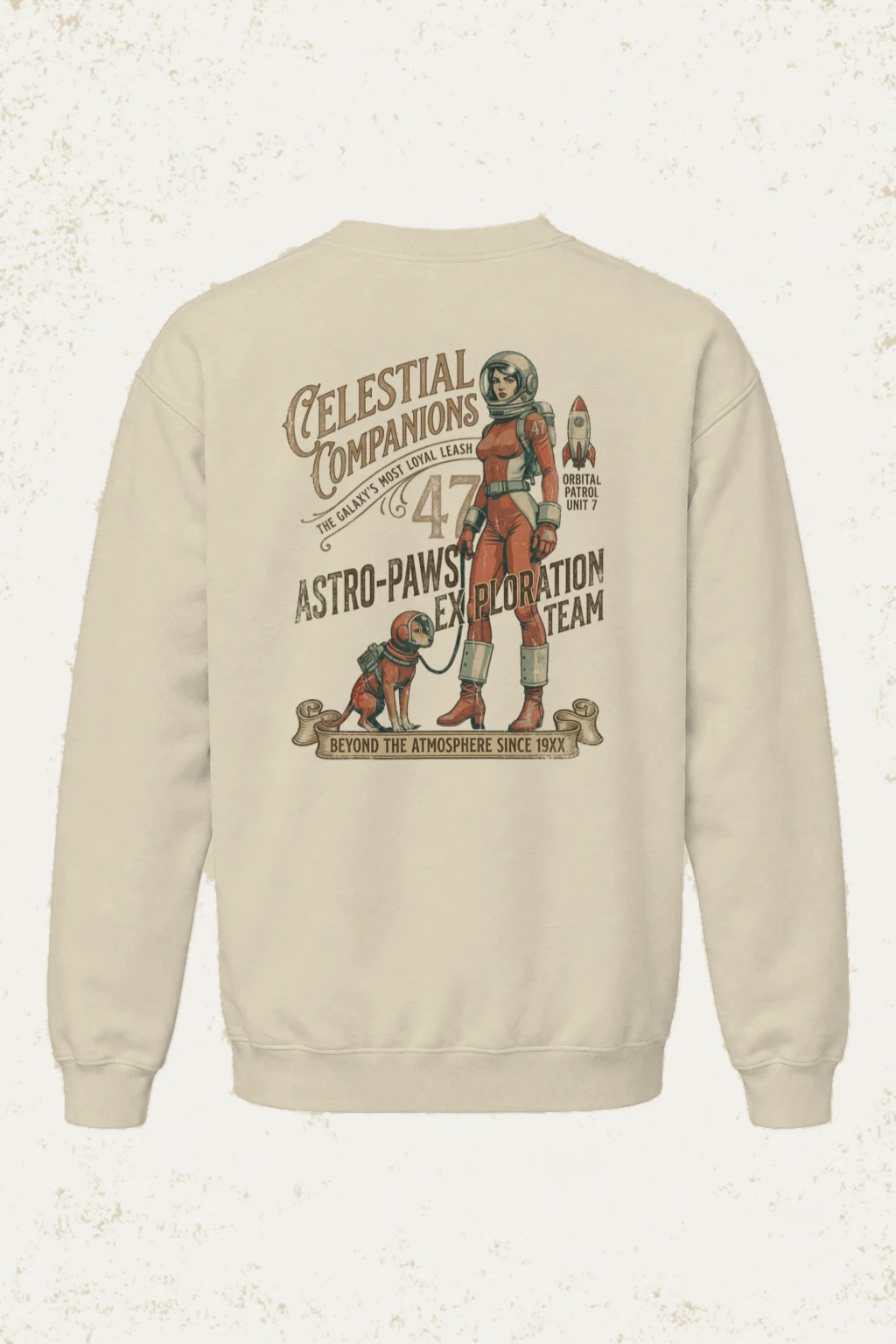 "Celestial Companions" Unisex Sponge Fleece Crewneck Sweatshirt | Bella + Canvas 3901