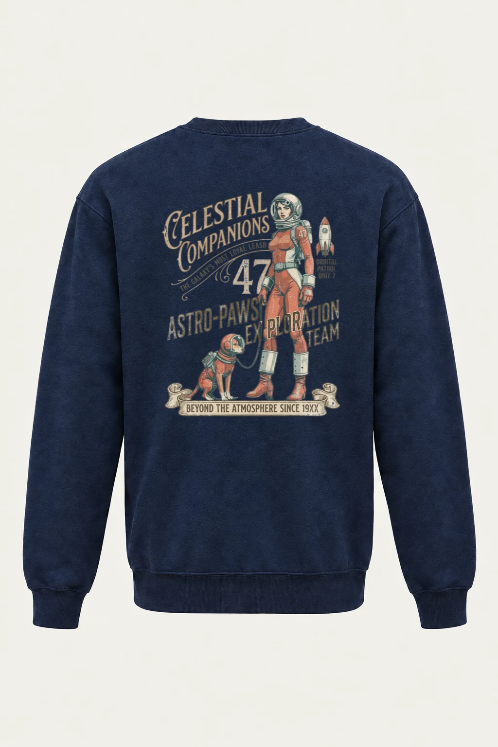 "Celestial Companions" Unisex Sponge Fleece Crewneck Sweatshirt | Bella + Canvas 3901