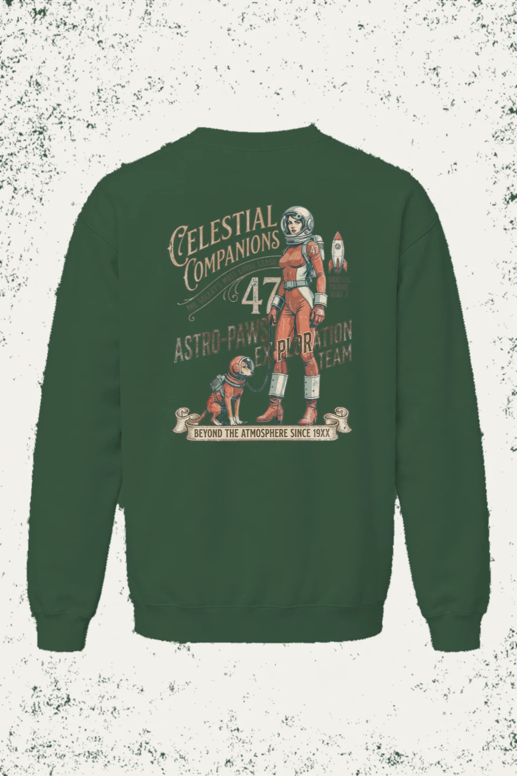 "Celestial Companions" Unisex Sponge Fleece Crewneck Sweatshirt | Bella + Canvas 3901