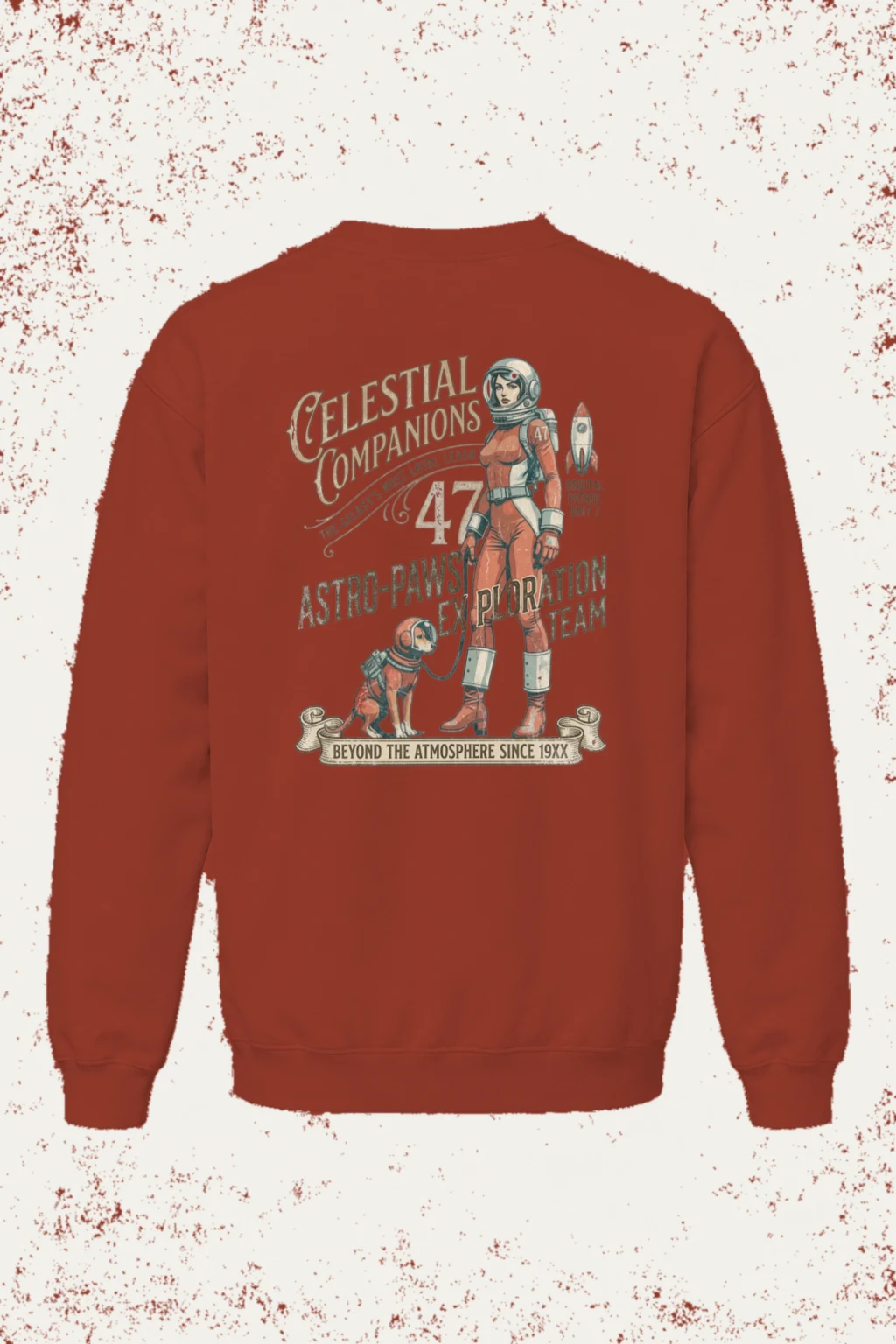 "Celestial Companions" Unisex Sponge Fleece Crewneck Sweatshirt | Bella + Canvas 3901