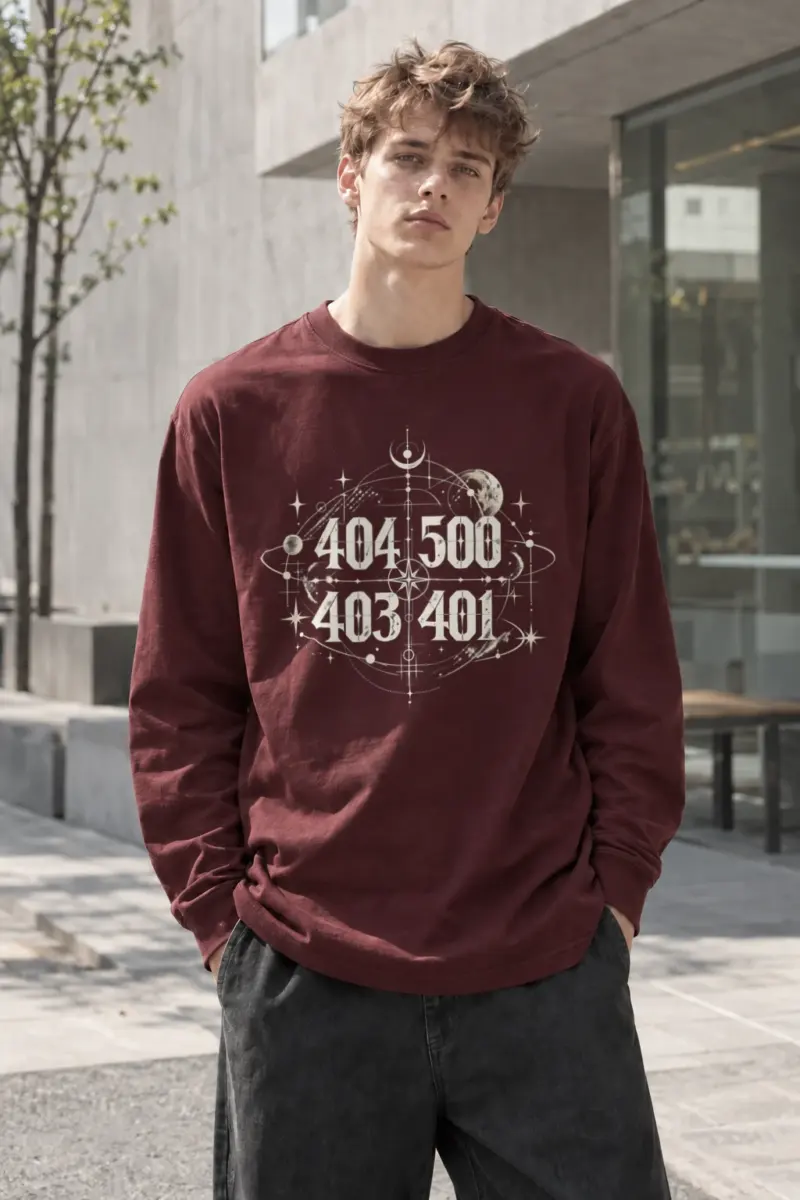 "Celestial Coordinates" Unisex Longsleeve T-shirt | Gildan 2400