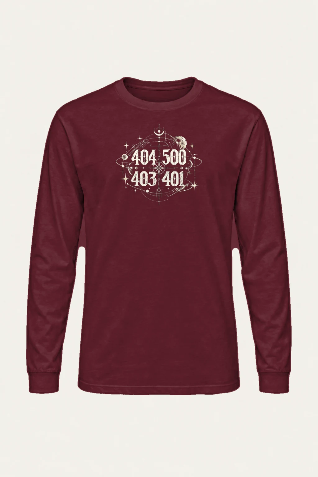 "Celestial Coordinates" Unisex Longsleeve T-shirt | Gildan 2400