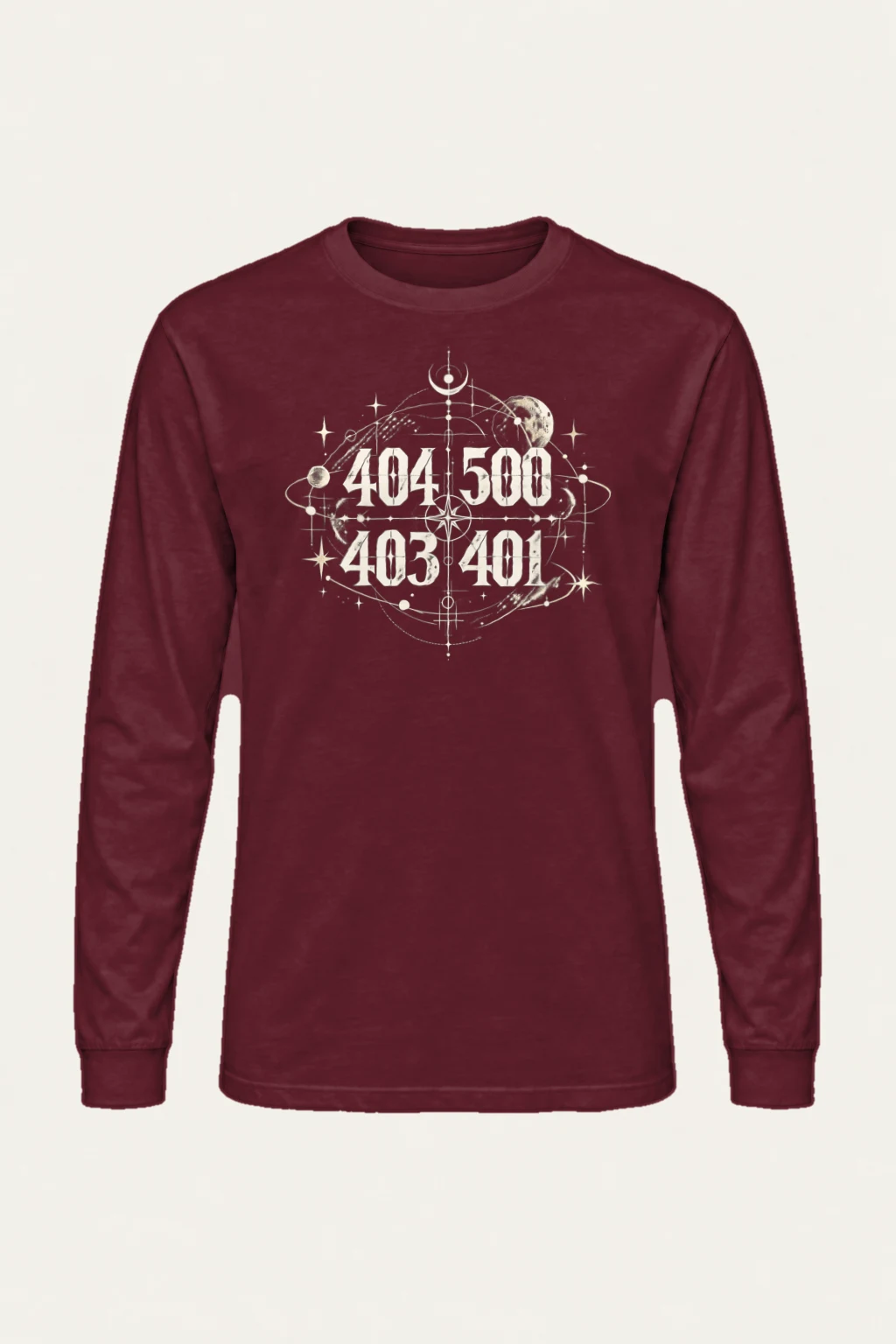 "Celestial Coordinates" Unisex Longsleeve T-shirt | Gildan 2400