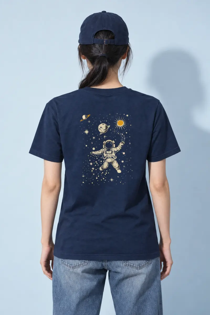"Celestial Drifter" Heavyweight Unisex Crewneck T-shirt
