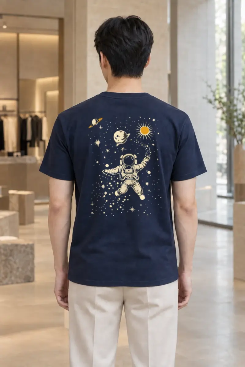 "Celestial Drifter" Heavyweight Unisex Crewneck T-shirt | Gildan 5000