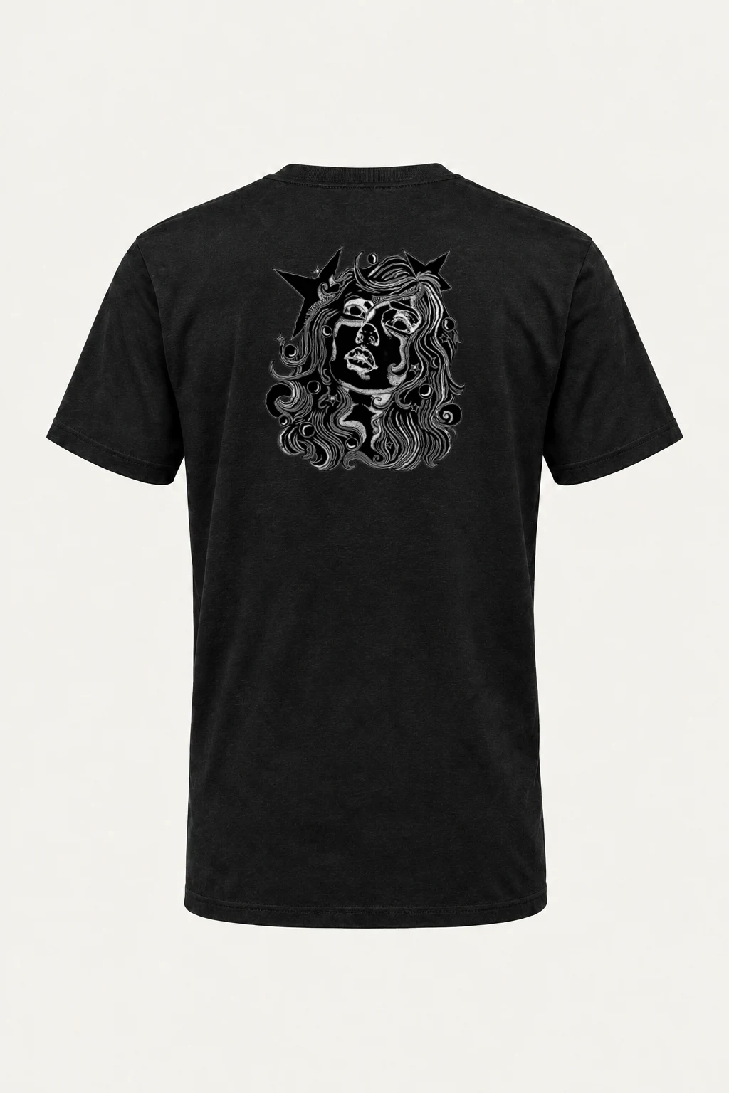 "Celestial Flow" Heavyweight Unisex Crewneck T-shirt | Gildan 5000