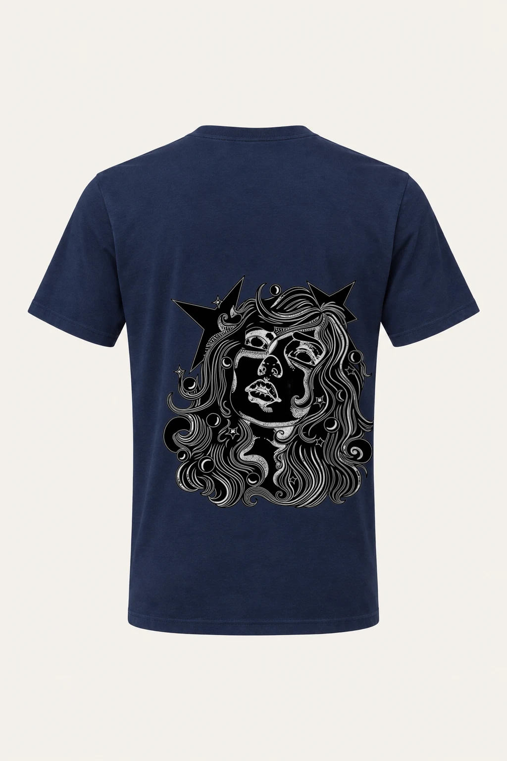 "Celestial Flow" Heavyweight Unisex Crewneck T-shirt | Gildan 5000