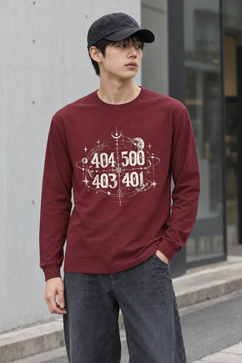 "Celestial Number Compass" Unisex Longsleeve T-shirt