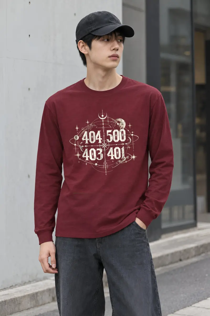 "Celestial Number Compass" Unisex Longsleeve T-shirt