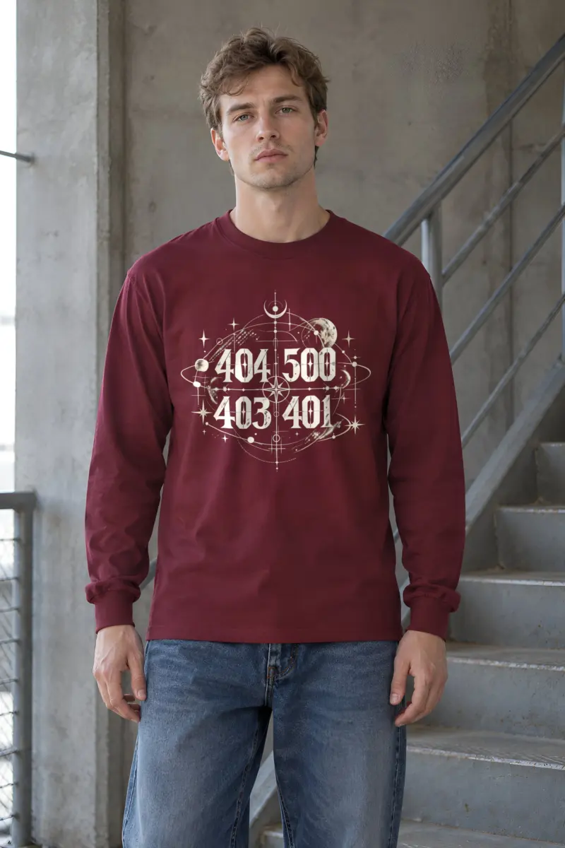 "Celestial Number Compass" Unisex Longsleeve T-shirt