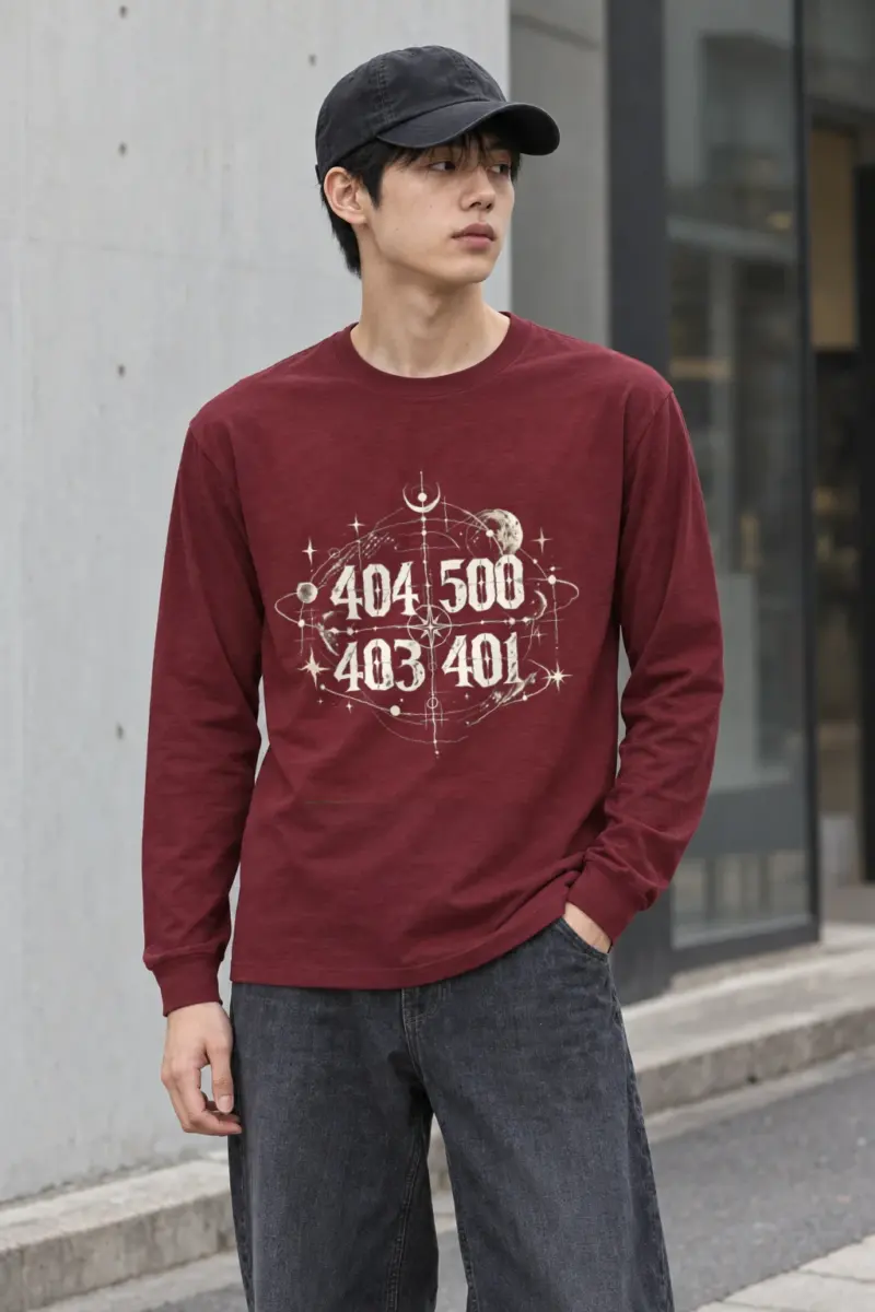 "Celestial Number Compass" Unisex Longsleeve T-shirt