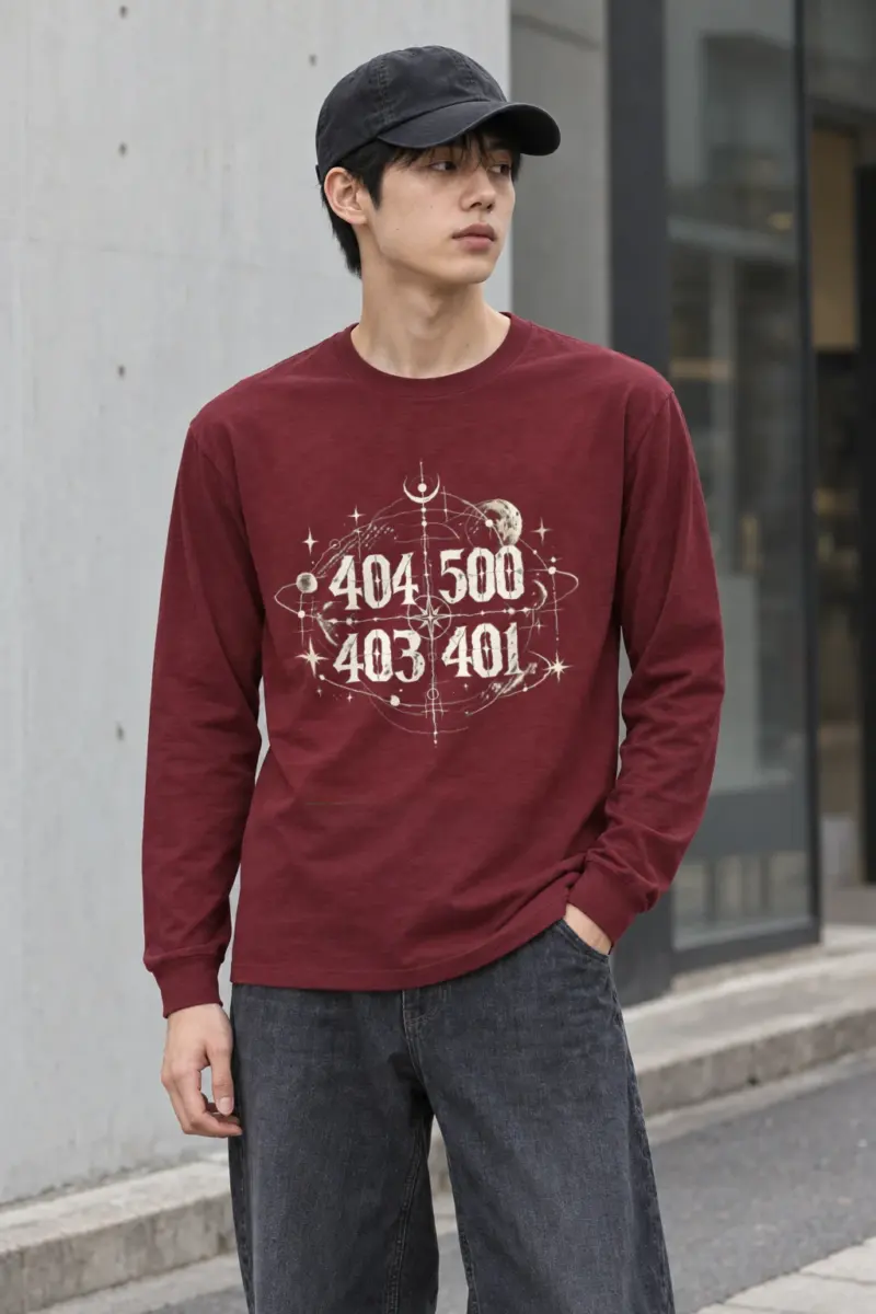 "Celestial Number Compass" Unisex Longsleeve T-shirt