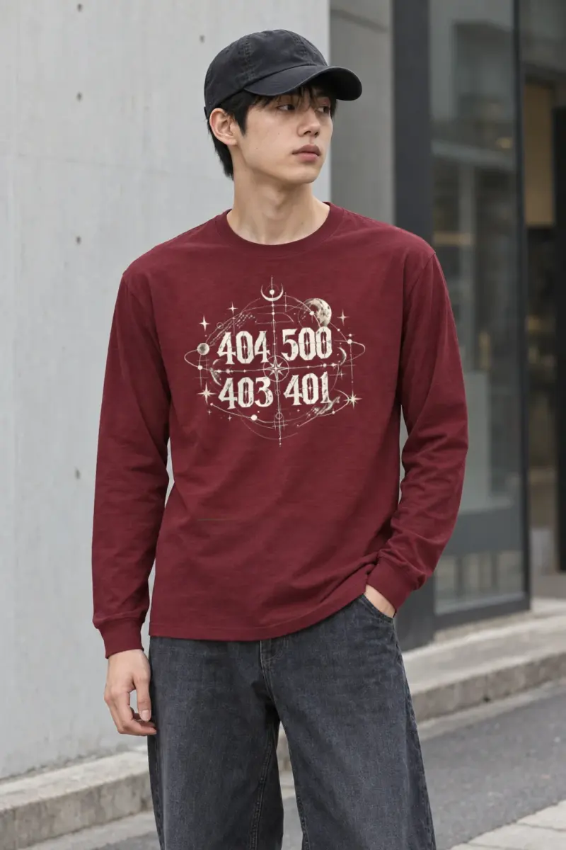 "Celestial Number Compass" Unisex Longsleeve T-shirt