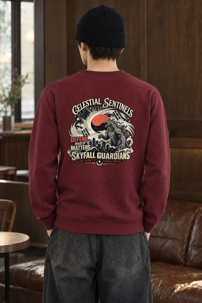 "Celestial Sentinels" Heavy Blend Unisex Crewneck Sweatshirt