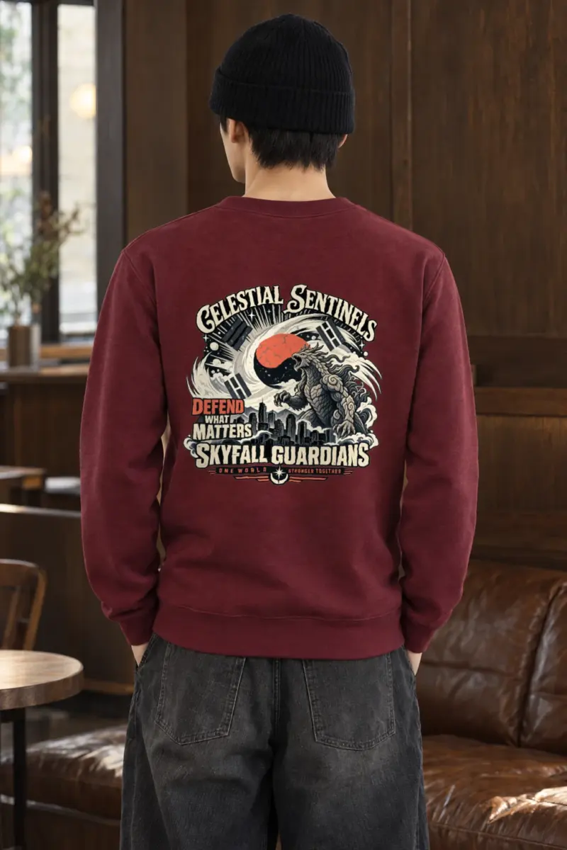 "Celestial Sentinels" Heavy Blend Unisex Crewneck Sweatshirt
