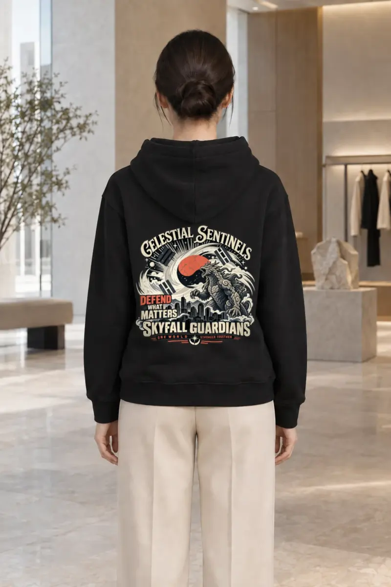 "Celestial Sentinels" Heavy Blend Unisex Pullover Hoodie | Gildan 18500
