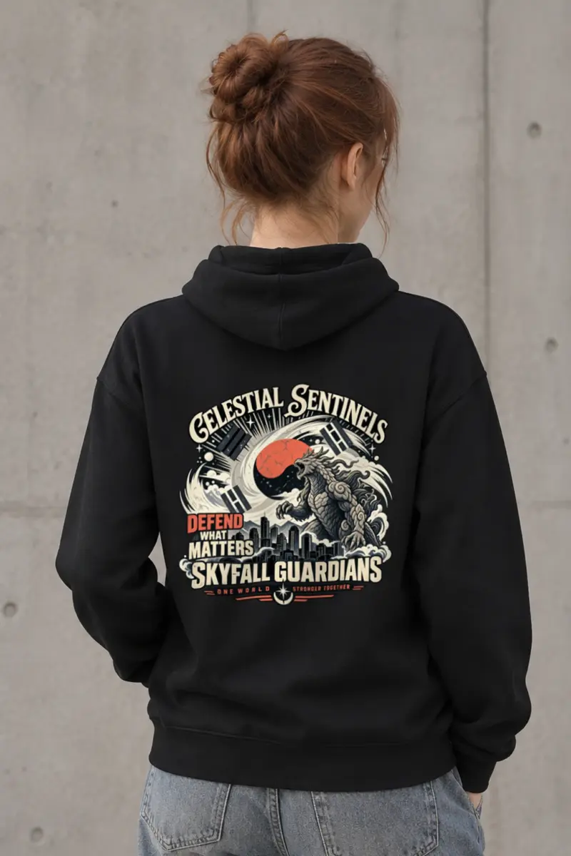 "Celestial Sentinels" Heavy Blend Unisex Pullover Hoodie