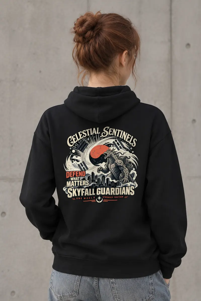 "Celestial Sentinels" Heavy Blend Unisex Pullover Hoodie