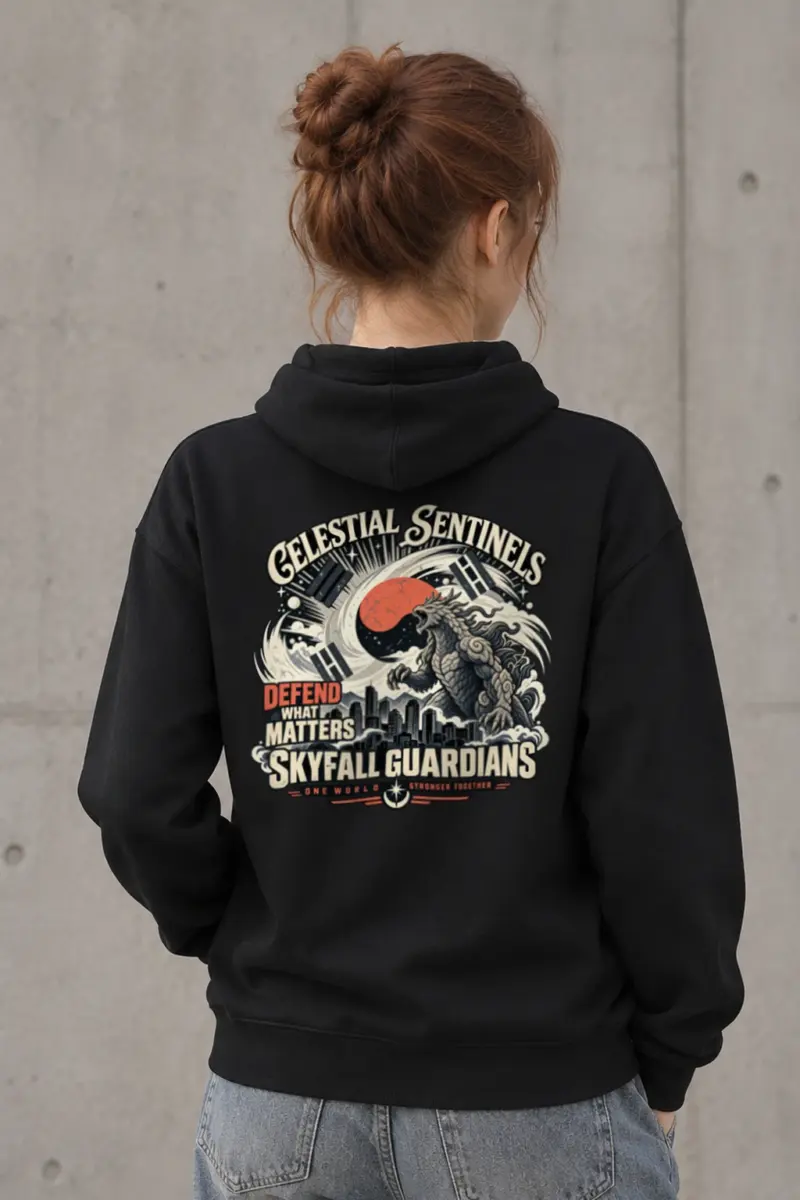 "Celestial Sentinels" Heavy Blend Unisex Pullover Hoodie