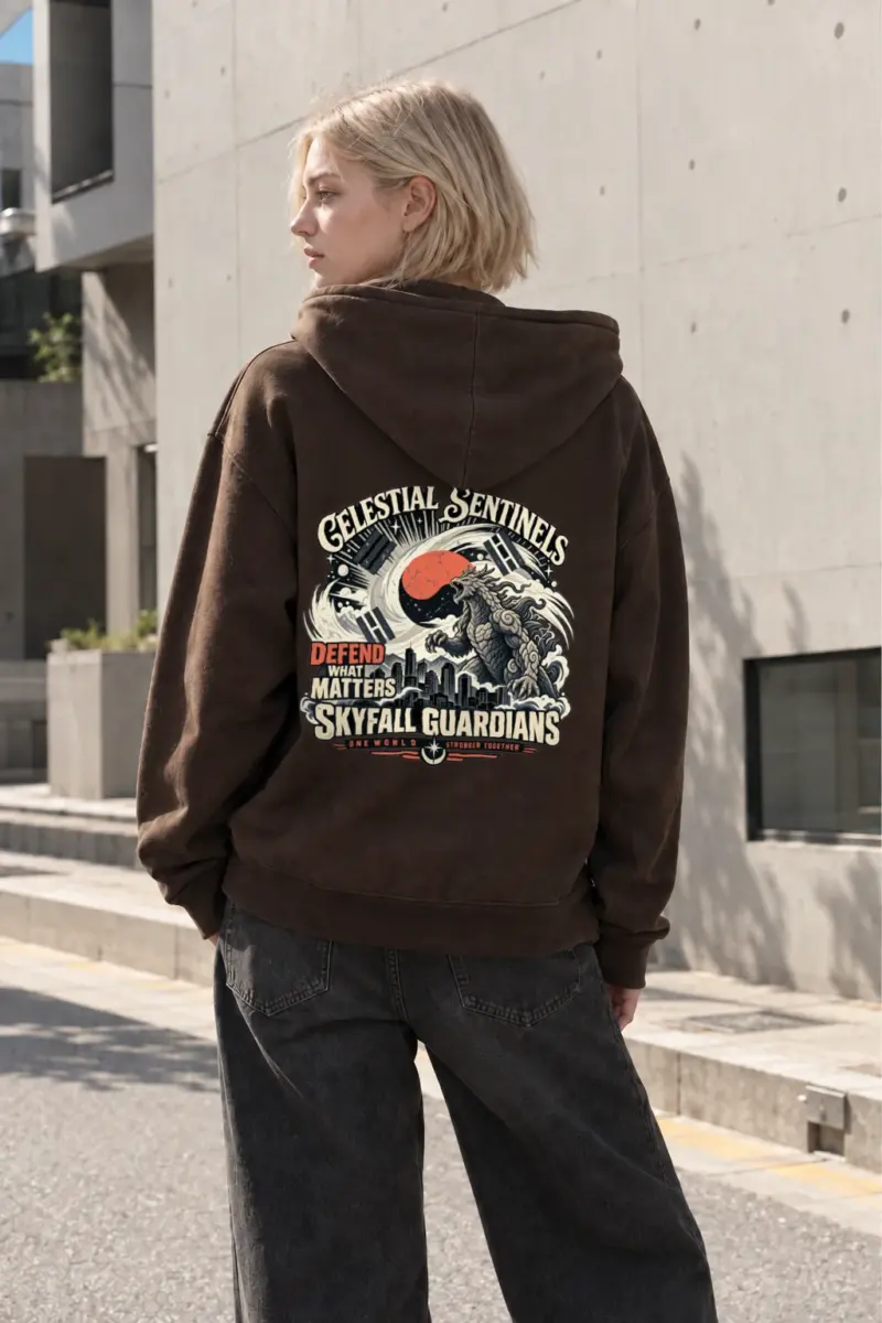 "Celestial Sentinels" Heavy Blend Unisex Pullover Hoodie | Gildan 18500