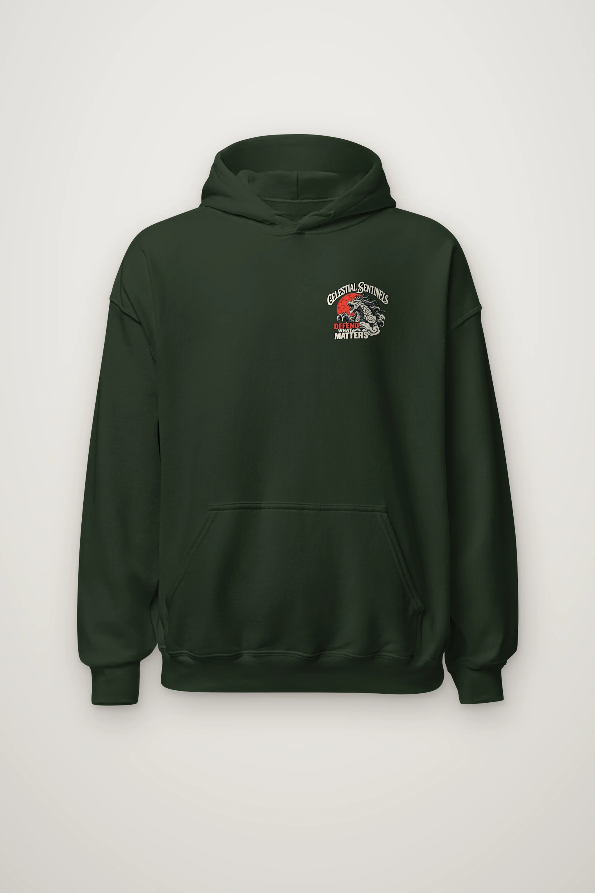 "Celestial Sentinels" Heavy Blend Unisex Pullover Hoodie