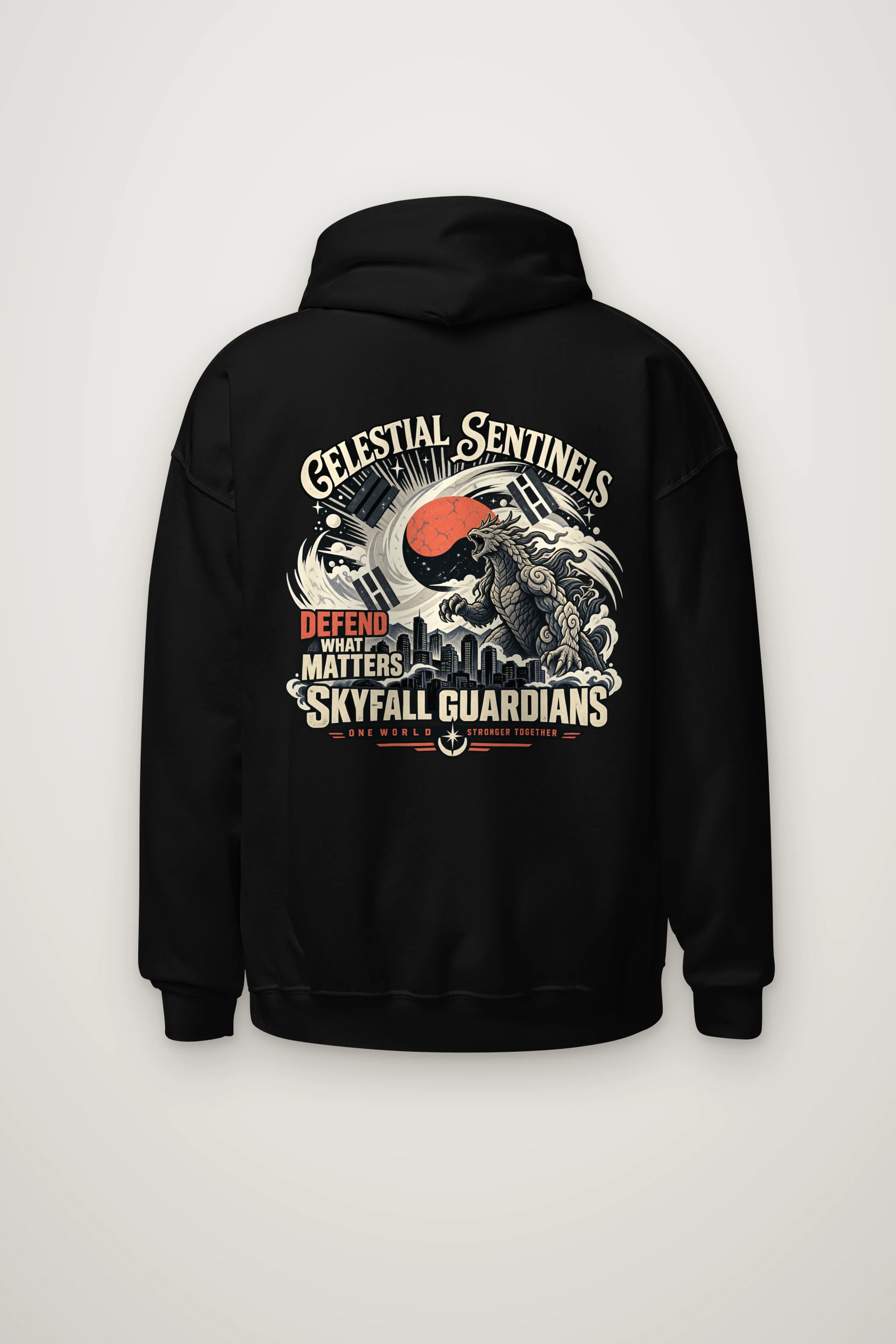 "Celestial Sentinels" Heavy Blend Unisex Pullover Hoodie