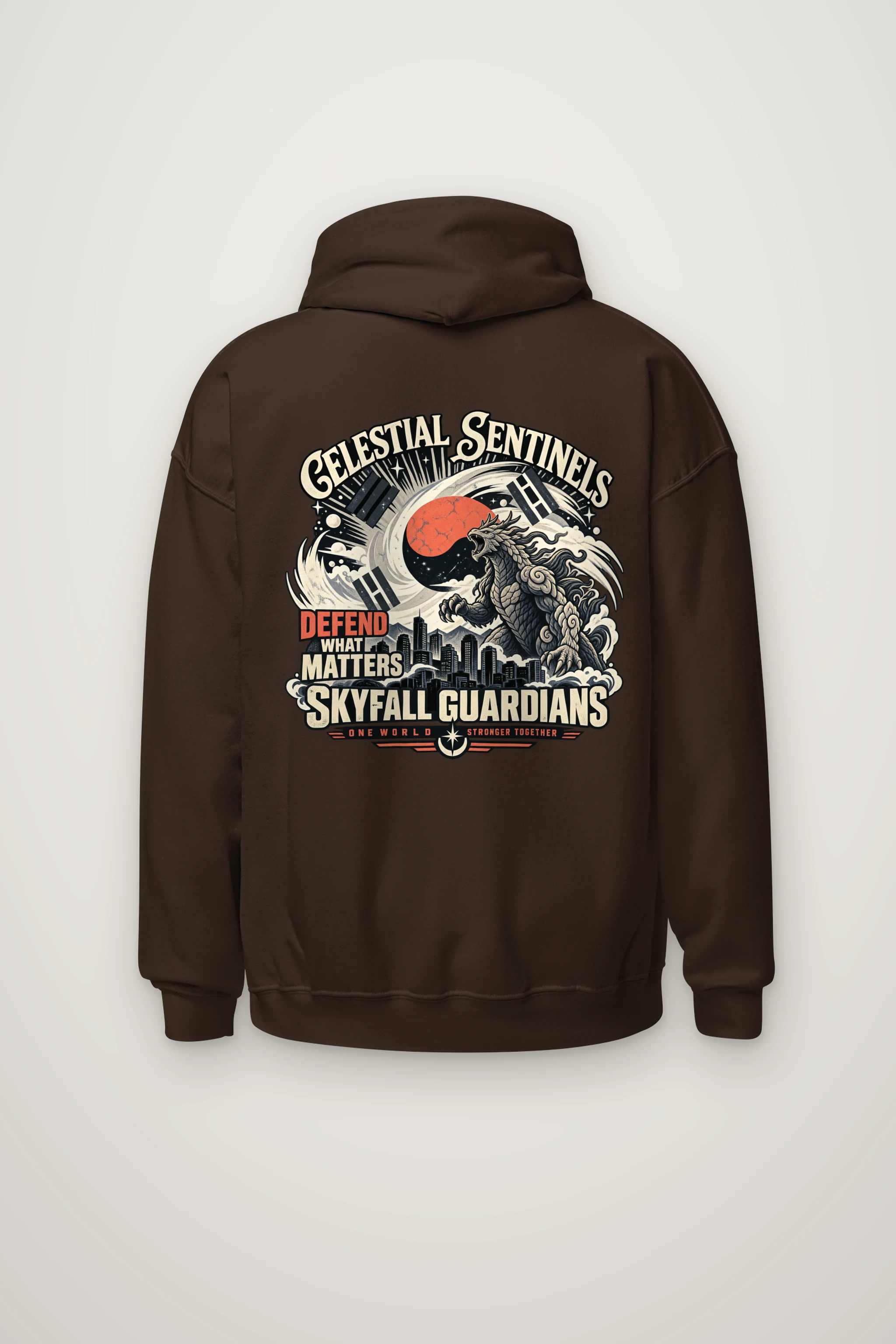 "Celestial Sentinels" Heavy Blend Unisex Pullover Hoodie