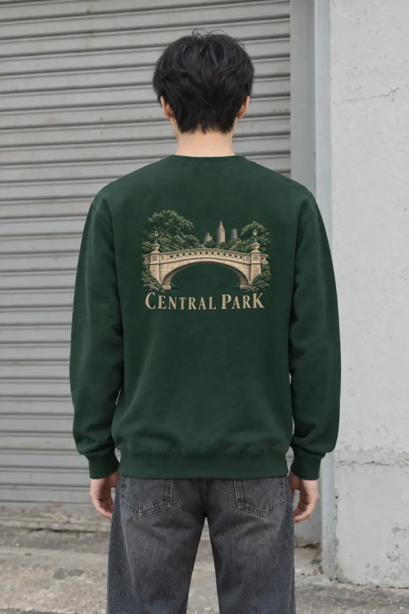 "Central Park Bridge" Heavy Blend Unisex Crewneck Sweatshirt
