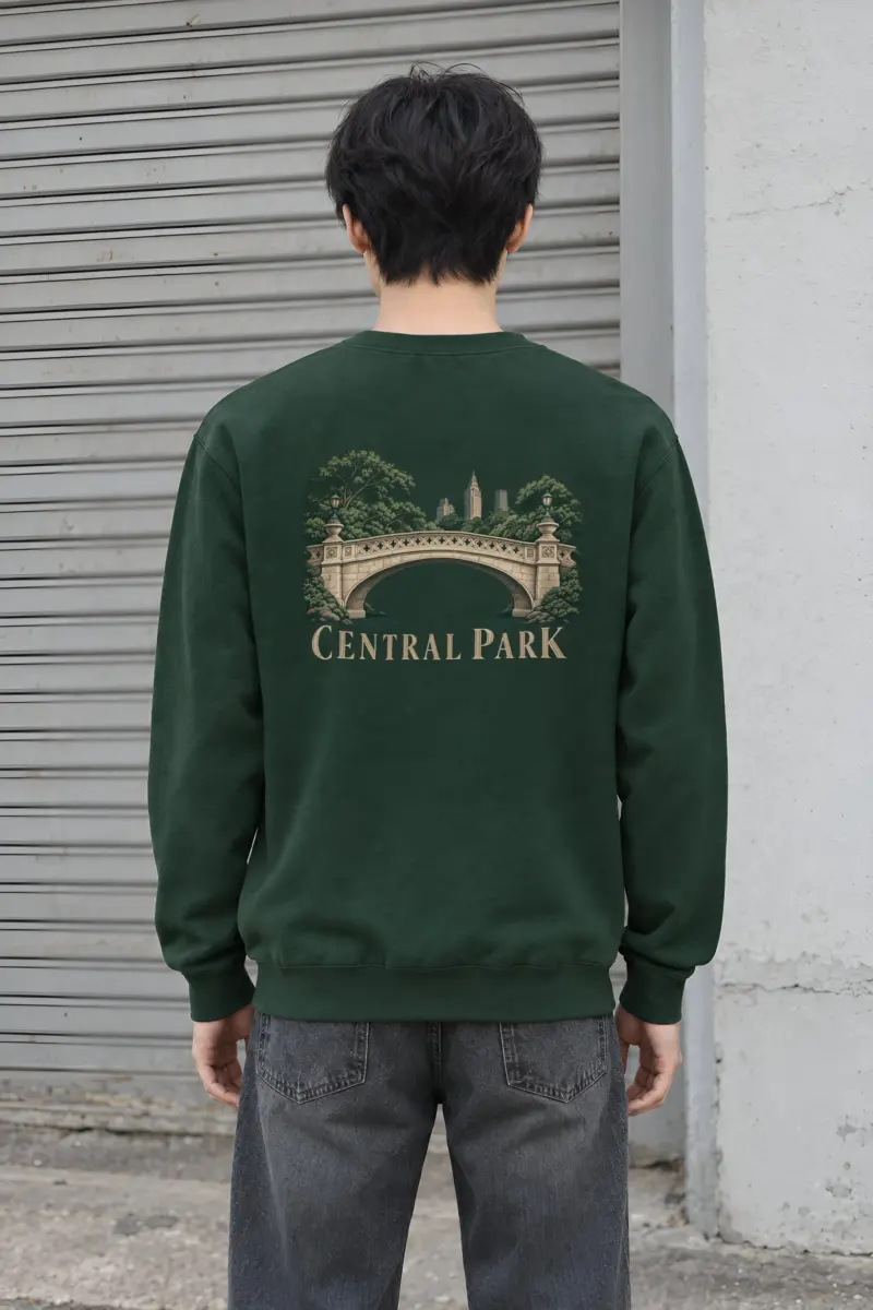 "Central Park Bridge" Heavy Blend Unisex Crewneck Sweatshirt