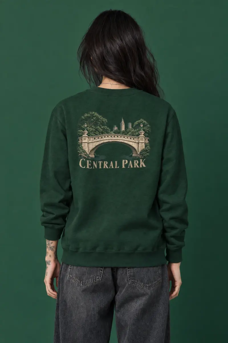 "Central Park Bridge" Heavy Blend Unisex Crewneck Sweatshirt