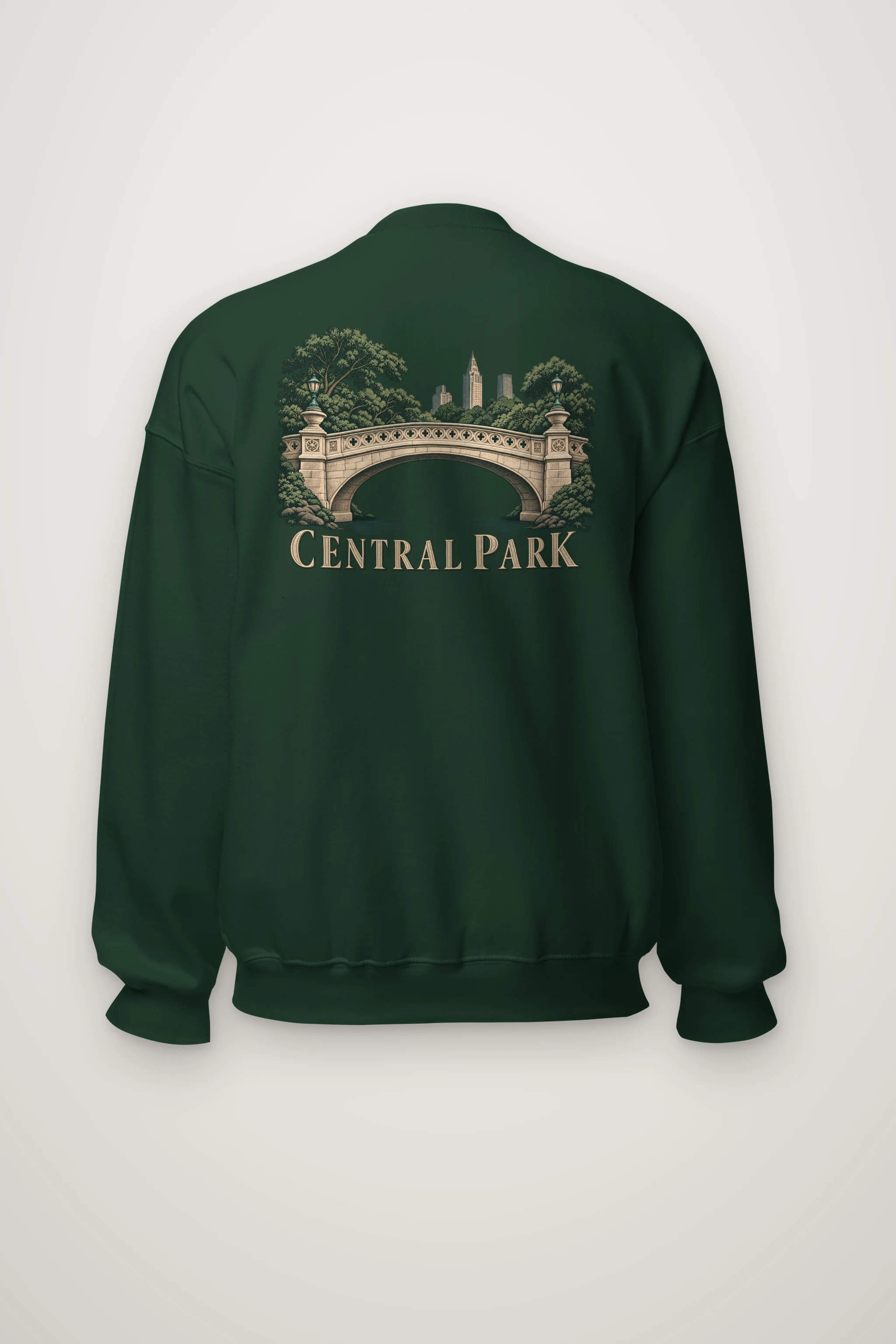 "Central Park Bridge" Heavy Blend Unisex Crewneck Sweatshirt