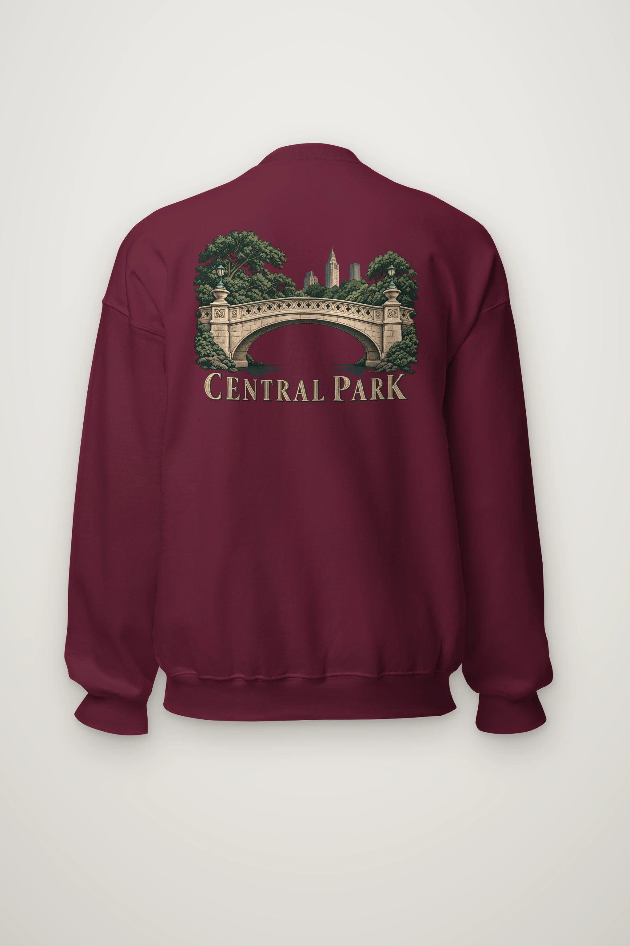 "Central Park Bridge" Heavy Blend Unisex Crewneck Sweatshirt