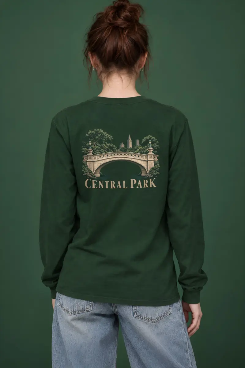 "Central Park Bridge" Unisex Longsleeve T-shirt