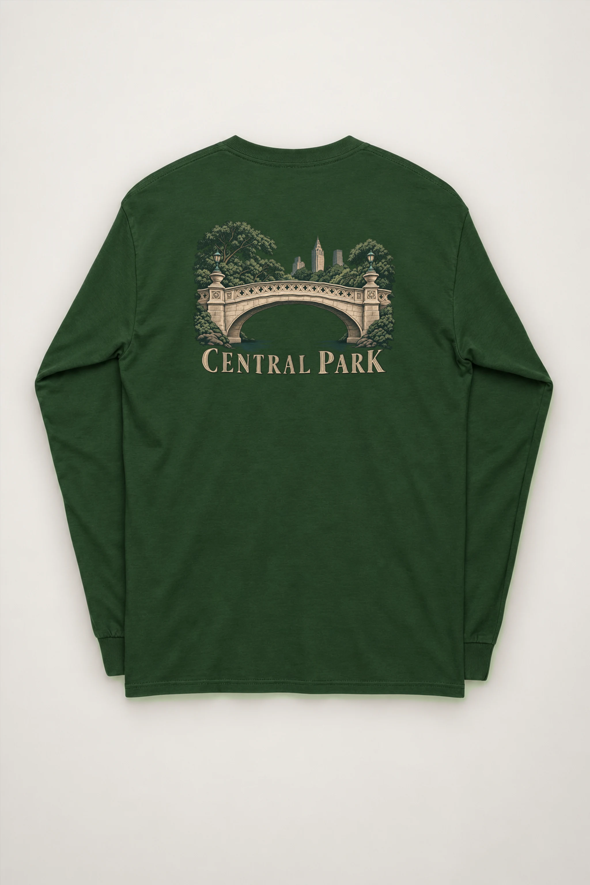 "Central Park Bridge" Unisex Longsleeve T-shirt