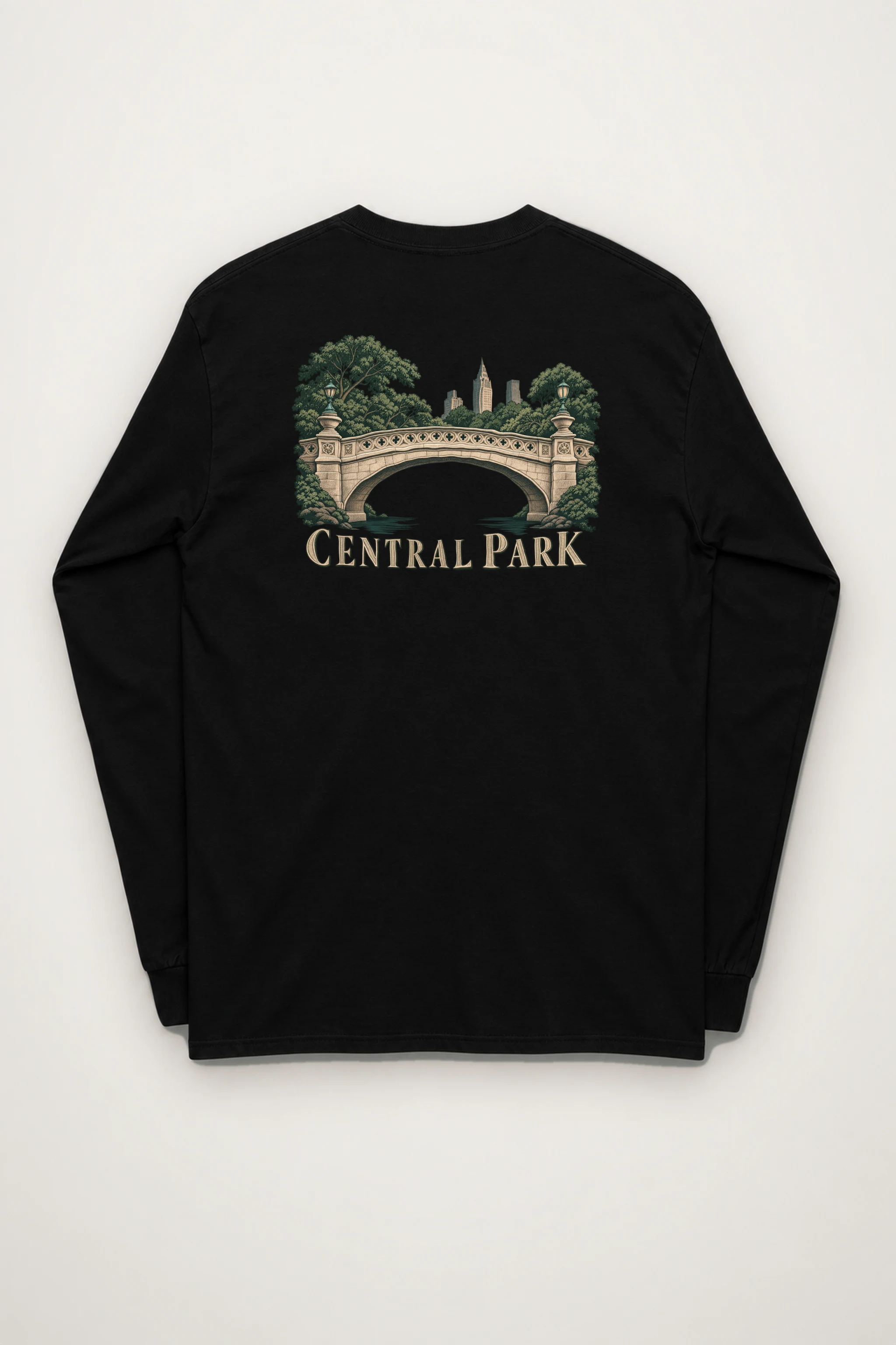 "Central Park Bridge" Unisex Longsleeve T-shirt