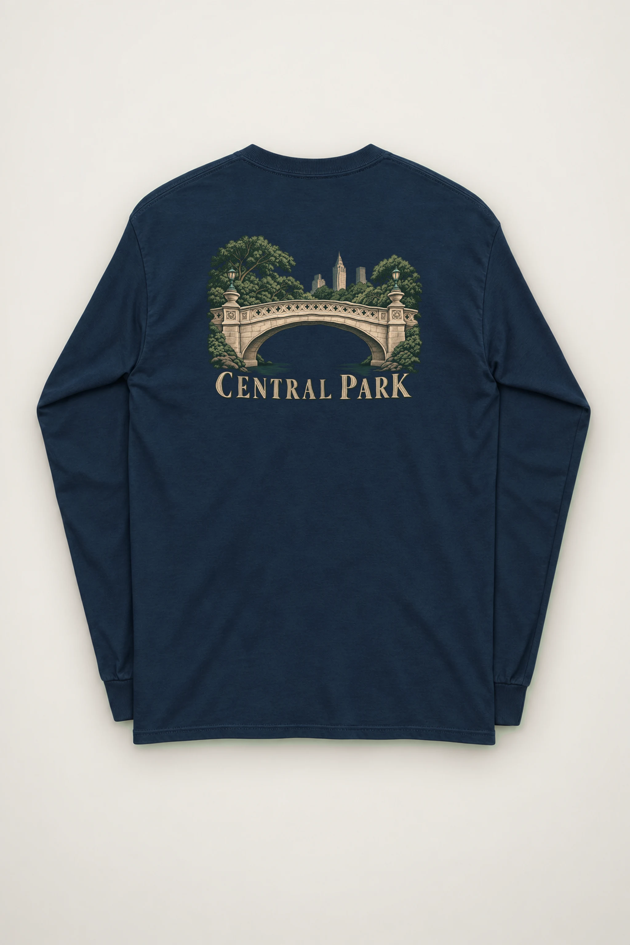 "Central Park Bridge" Unisex Longsleeve T-shirt