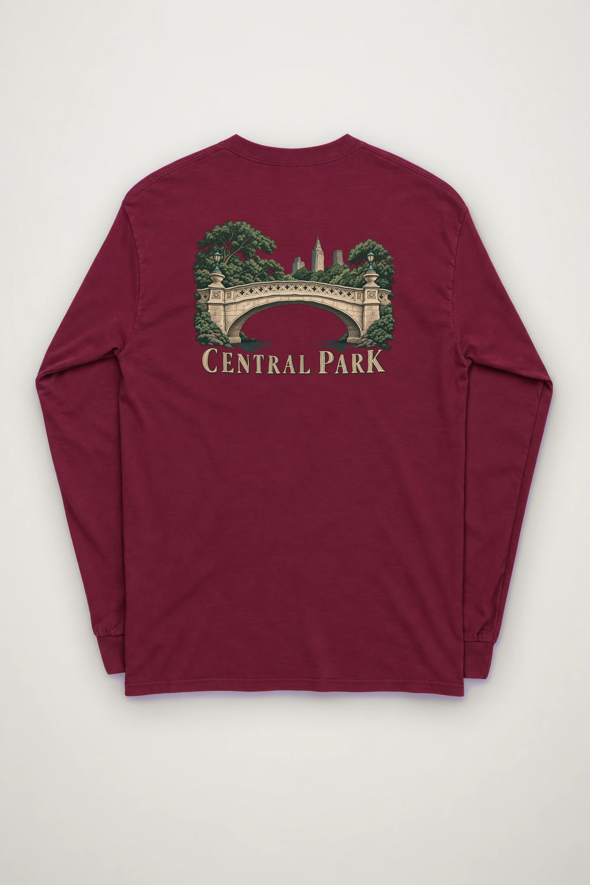 "Central Park Bridge" Unisex Longsleeve T-shirt