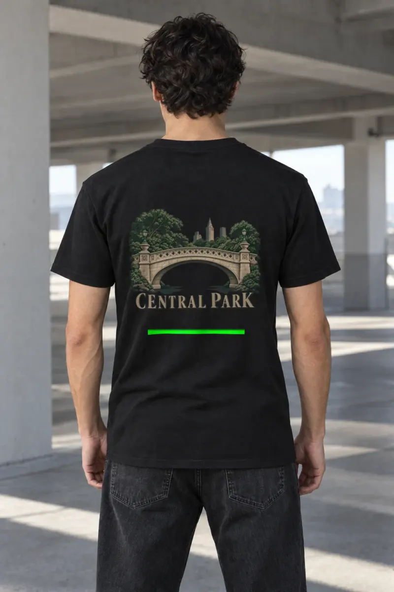 "Central Park Reverie" Heavyweight Unisex Crewneck T-shirt | Gildan 5000