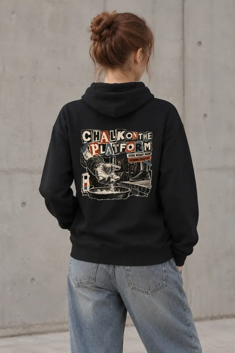 "Chalk on the Platform" Heavy Blend Unisex Pullover Hoodie