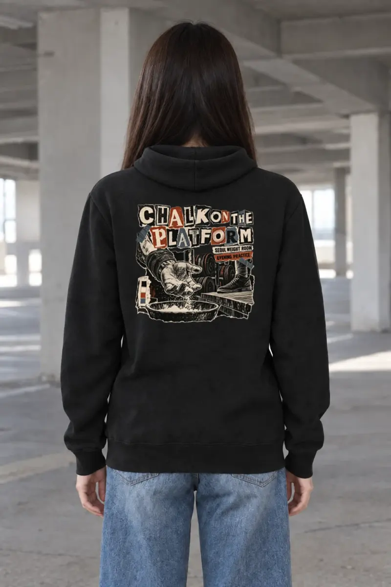 "Chalk on the Platform" Heavy Blend Unisex Pullover Hoodie