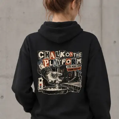 "Chalk on the Platform" Heavy Blend Unisex Pullover Hoodie