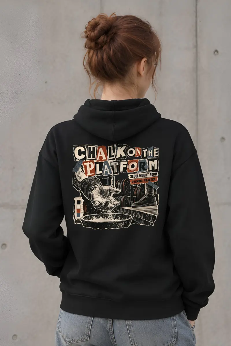 "Chalk on the Platform" Heavy Blend Unisex Pullover Hoodie