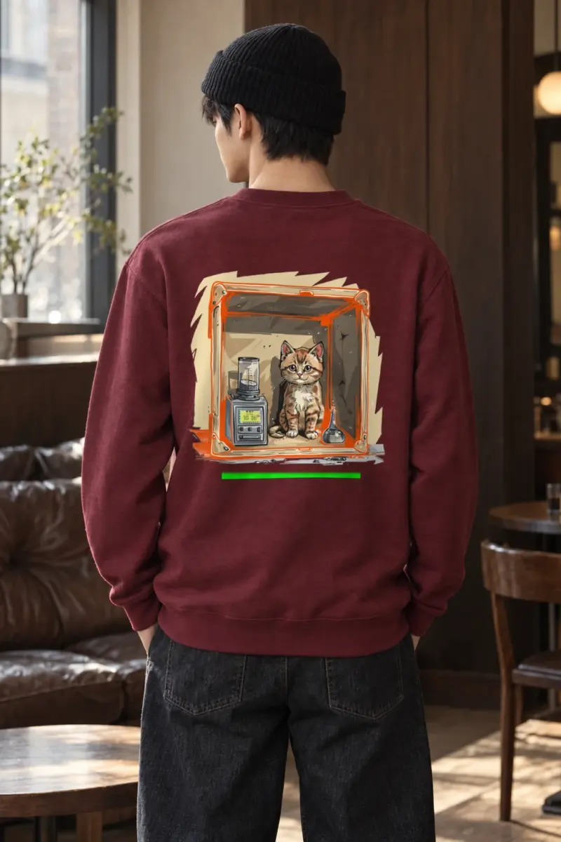 "Chamber Kitten No. 58" Heavy Blend Unisex Crewneck Sweatshirt | Gildan 18000
