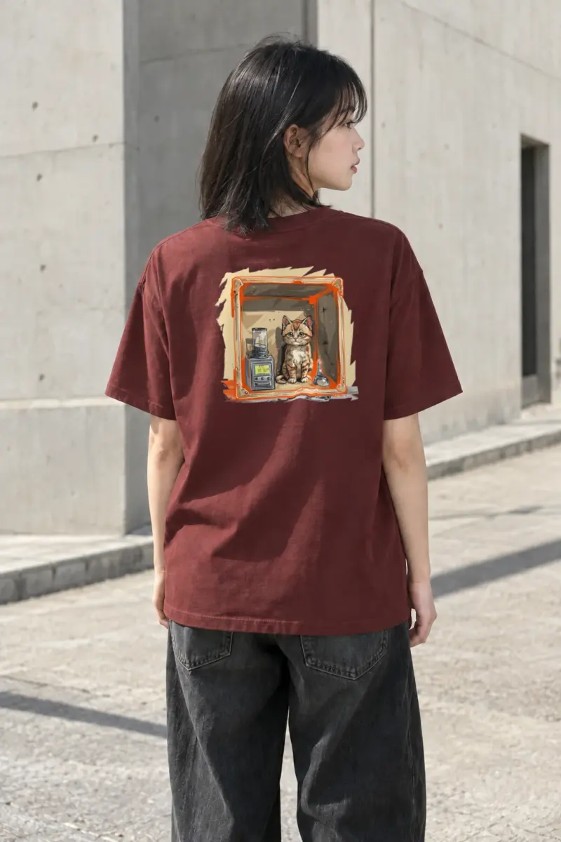 "Chamber Kitten No. 58" Heavyweight Unisex Crewneck T-shirt | Gildan 5000