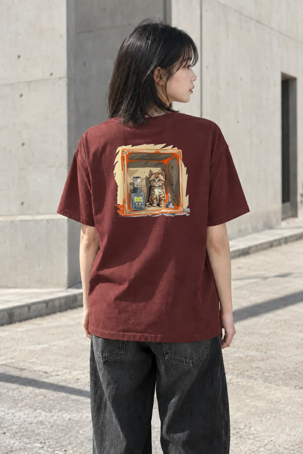 "Chamber Kitten No. 58" Heavyweight Unisex Crewneck T-shirt | Gildan 5000