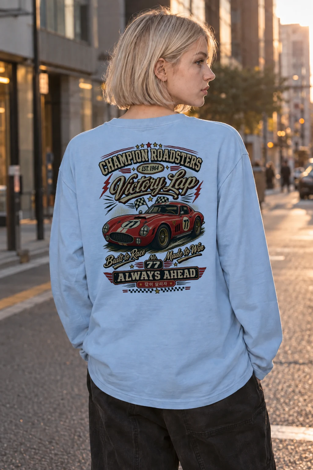 "Champion Roadsters 77" Unisex Longsleeve T-shirt | Gildan 2400